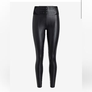 Express high waisted double belted leggings
